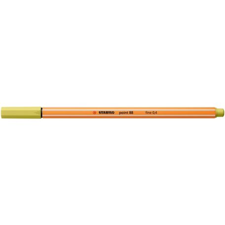 STABILO Tűfilc, 0,4 mm, STABILO "Point 88", mustár