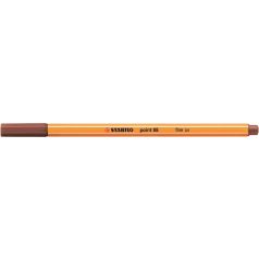   STABILO Tűfilc, 0,4 mm, STABILO "Point 88", vörösbarna