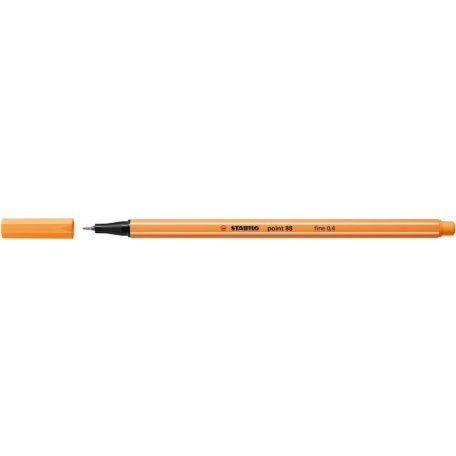 STABILO Tűfilc, 0,4 mm, STABILO "Point 88", papaya