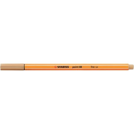 STABILO Tűfilc, 0,4 mm, STABILO "Point 88", világos okker