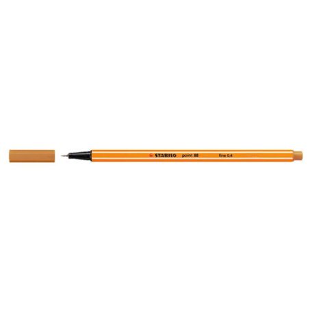 STABILO Tűfilc, 0,4 mm, STABILO "Point 88", okkersárga