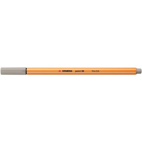STABILO Tűfilc, 0,4 mm, STABILO "Point 88", melegszürke