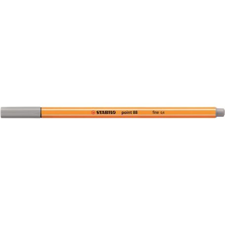 STABILO Tűfilc, 0,4 mm, STABILO "Point 88", közép jégszürke