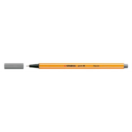 STABILO Tűfilc, 0,4 mm, STABILO "Point 88", szürke