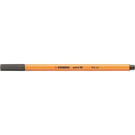 STABILO Tűfilc, 0,4 mm, STABILO "Point 88", sötét jégszürke