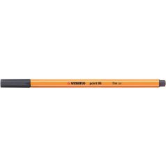   STABILO Tűfilc, 0,4 mm, STABILO "Point 88", payne-szürke