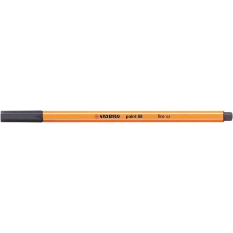 STABILO Tűfilc, 0,4 mm, STABILO "Point 88", payne-szürke