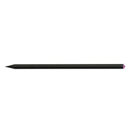 ART CRYSTELLA Ceruza, fekete, rózsaszín SWAROVSKI® kristállyal, exkluzív, 17cm, ART CRYSTELLA®