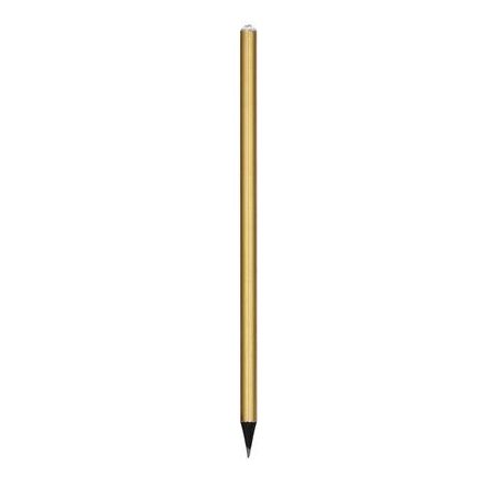 ART CRYSTELLA Ceruza, arany, fehér SWAROVSKI® kristállyal, 14 cm, ART CRYSTELLA®