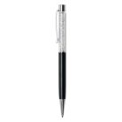 ART CRYSTELLA Golyóstoll, fekete, felül fehér SWAROVSKI® kristállyal töltve, 14 cm, ART CRYSTELLA®