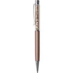   ART CRYSTELLA Golyóstoll, rose gold, felül topáz SWAROVSKI® kristállyal töltve, 14 cm, ART CRYSTELLA®