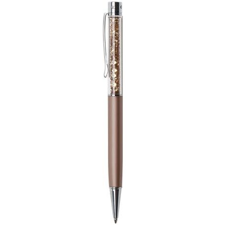 ART CRYSTELLA Golyóstoll, rose gold, felül topáz SWAROVSKI® kristállyal töltve, 14 cm, ART CRYSTELLA®