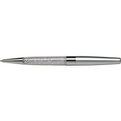  ART CRYSTELLA Golyóstoll, ezüst, alul fehér SWAROVSKI® kristállyal töltve, 14cm, ART CRYSTELLA®