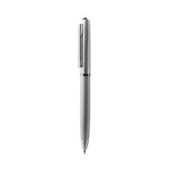   ART CRYSTELLA Golyóstoll, ezüst, "Oslo", aquakék SWAROVSKI® kristállyal, 13 cm, ART CRYSTELLA®