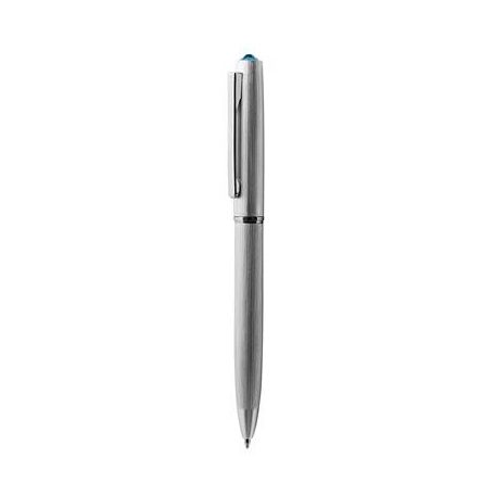 ART CRYSTELLA Golyóstoll, ezüst, "Oslo", aquakék SWAROVSKI® kristállyal, 13 cm, ART CRYSTELLA®