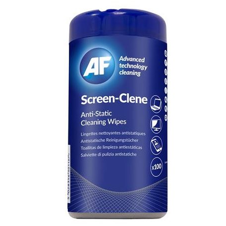 AF Tisztítókendő, képernyőhöz, antisztatikus, 100 db, AF "Screen-Clene"