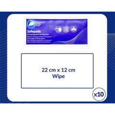   AF Tisztítókendő, izopropil alkohollal, nagy méretű, 100 db, AF "Safepads"