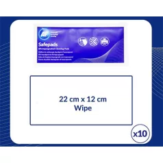   AF Tisztítókendő, izopropil alkohollal, nagy méretű, 100 db, AF "Safepads"