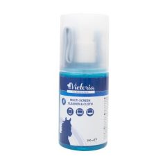   VICTORIA TECHNOLOGY Tisztítófolyadék, képernyőhöz, pumpás, kendővel, 200 ml, VICTORIA TECHNOLOGY