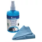 VICTORIA TECHNOLOGY Tisztítófolyadék, képernyőhöz, pumpás, kendővel, 200 ml, VICTORIA TECHNOLOGY