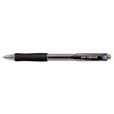 UNI Golyóstoll, 0,3 mm, nyomógombos, UNI "SN-100 Laknock", fekete