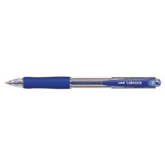   UNI Golyóstoll, 0,3 mm, nyomógombos, UNI "SN-100 Laknock", kék