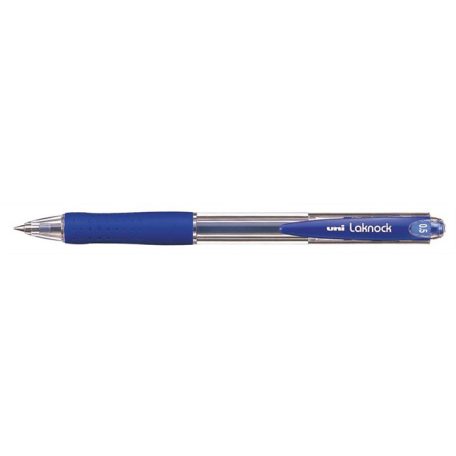 UNI Golyóstoll, 0,3 mm, nyomógombos, UNI "SN-100 Laknock", kék