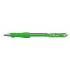  UNI Golyóstoll, 0,3 mm, nyomógombos, UNI "SN-100 Laknock", zöld