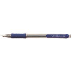   UNI Golyóstoll, 0,4 mm, nyomógombos, UNI "SN-101 Laknock Fine", kék