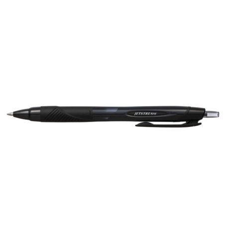 UNI Golyóstoll, 0,35 mm, nyomógombos, fekete tolltest, UNI "SXN-157S Jetstream Sport", fekete