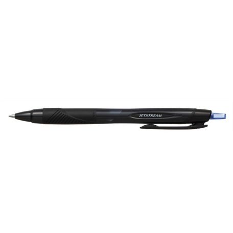 UNI Golyóstoll, 0,35 mm, nyomógombos, fekete tolltest, UNI "SXN-157S Jetstream Sport", kék