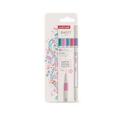   UNI Tűfilc készlet, 0,4 mm, UNI "Emott Candy Pop", 5 különböző szín