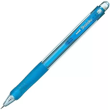 UNI Nyomósirón, 0,5 mm, UNI "Shalaku M5-100", világoskék