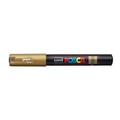   UNI Dekormarker, 0,7-1,0 mm, UNI "Posca PC-1M", arany