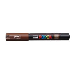   UNI Dekormarker, 0,7-1,0 mm, UNI "Posca PC-1M", barna