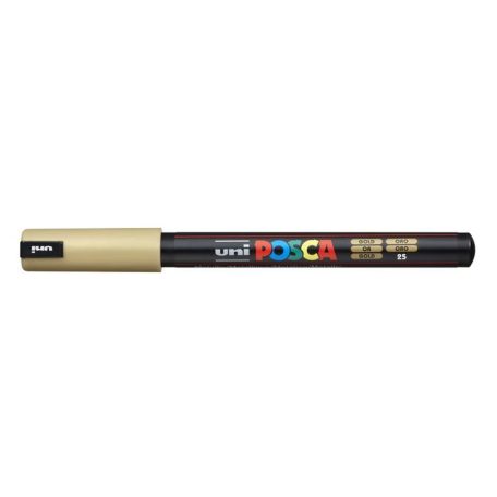 UNI Dekormarker, 0,7 mm, UNI "Posca PC-1MR", arany