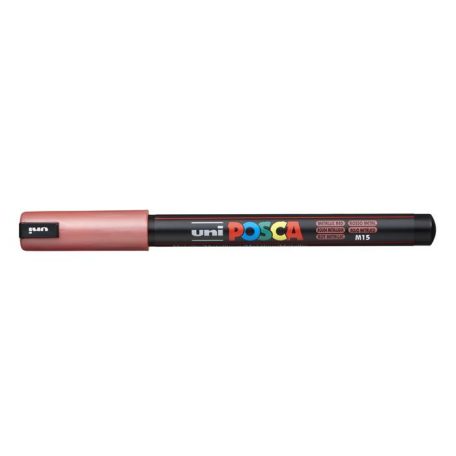 UNI Dekormarker, 0,7 mm, UNI "Posca PC-1MR", metálpiros