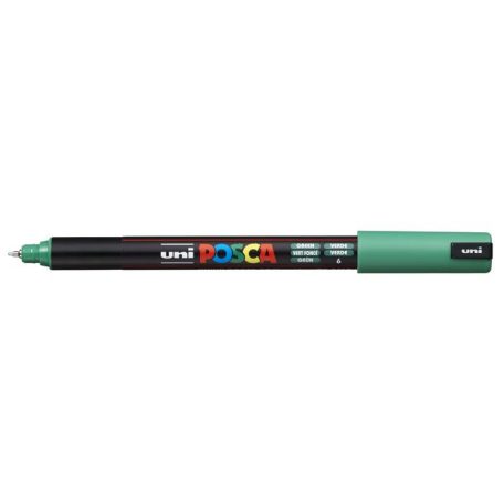 UNI Dekormarker, 0,7 mm, UNI "Posca PC-1MR", zöld