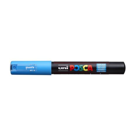 UNI Dekormarker, 0,7-1,0 mm, UNI "Posca PC-1M", világoskék