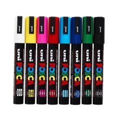   UNI Dekormarker, 0,9-1,3 mm, UNI "Posca PC-3M", barna