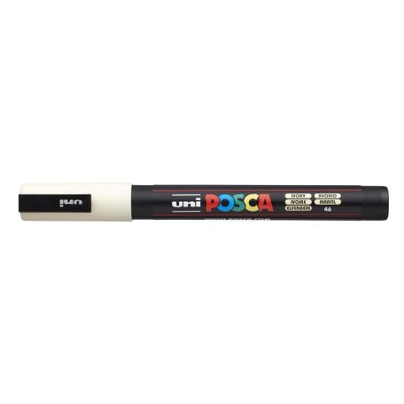 UNI Dekormarker, 0,9-1,3 mm, UNI "Posca PC-3M", elefántcsont