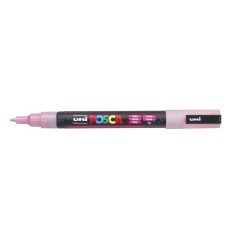   UNI Dekormarker, 0,9-1,3 mm, UNI"Posca PC-3ML", fényes rózsaszín