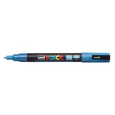   UNI Dekormarker, 0,9-1,3 mm, UNI"Posca PC-3ML", fényes világoskék