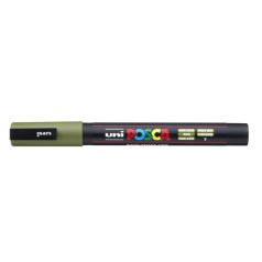   UNI Dekormarker, 0,9-1,3 mm, UNI "Posca PC-3M", khaki