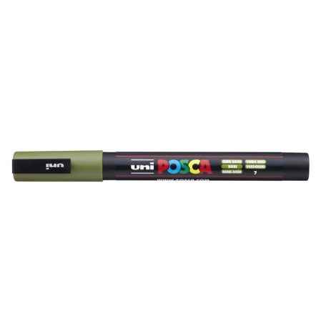 UNI Dekormarker, 0,9-1,3 mm, UNI "Posca PC-3M", khaki