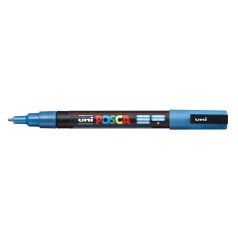   UNI Dekormarker, 0,9-1,3 mm, UNI "Posca PC-3ML", fényes kék