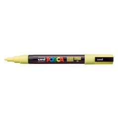   UNI Dekormarker, 0,9-1,3 mm, UNI "Posca PC-3M", napsárga