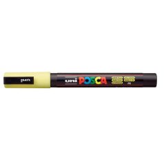   UNI Dekormarker, 0,9-1,3 mm, UNI "Posca PC-3M", napsárga