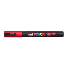   UNI Dekormarker, 0,9-1,3 mm, UNI "Posca PC-3M", piros