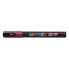  UNI Dekormarker, 0,9-1,3 mm, UNI "Posca PC-3M", vörösbor